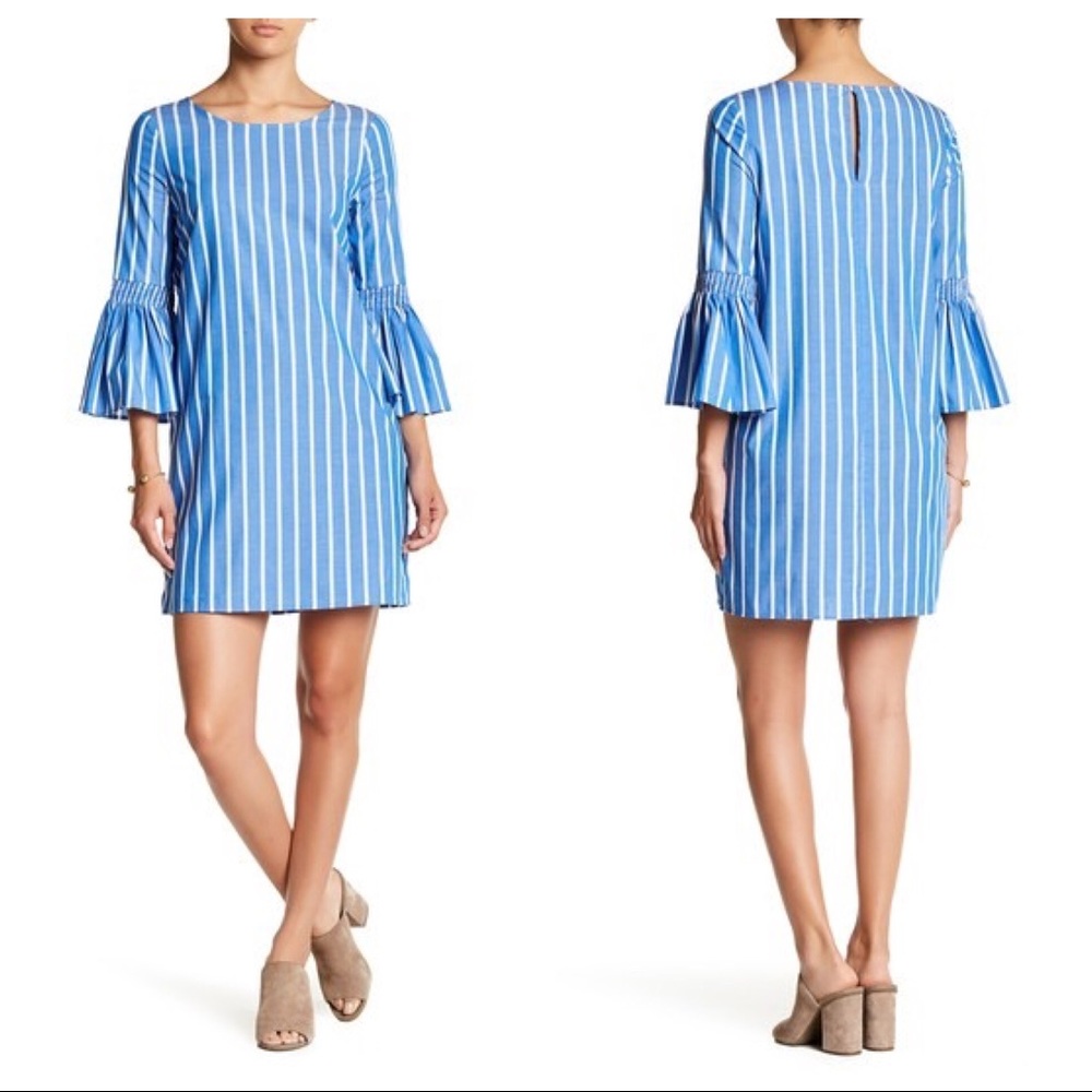 Love...Ady - Smocked Bell Sleeve Dress